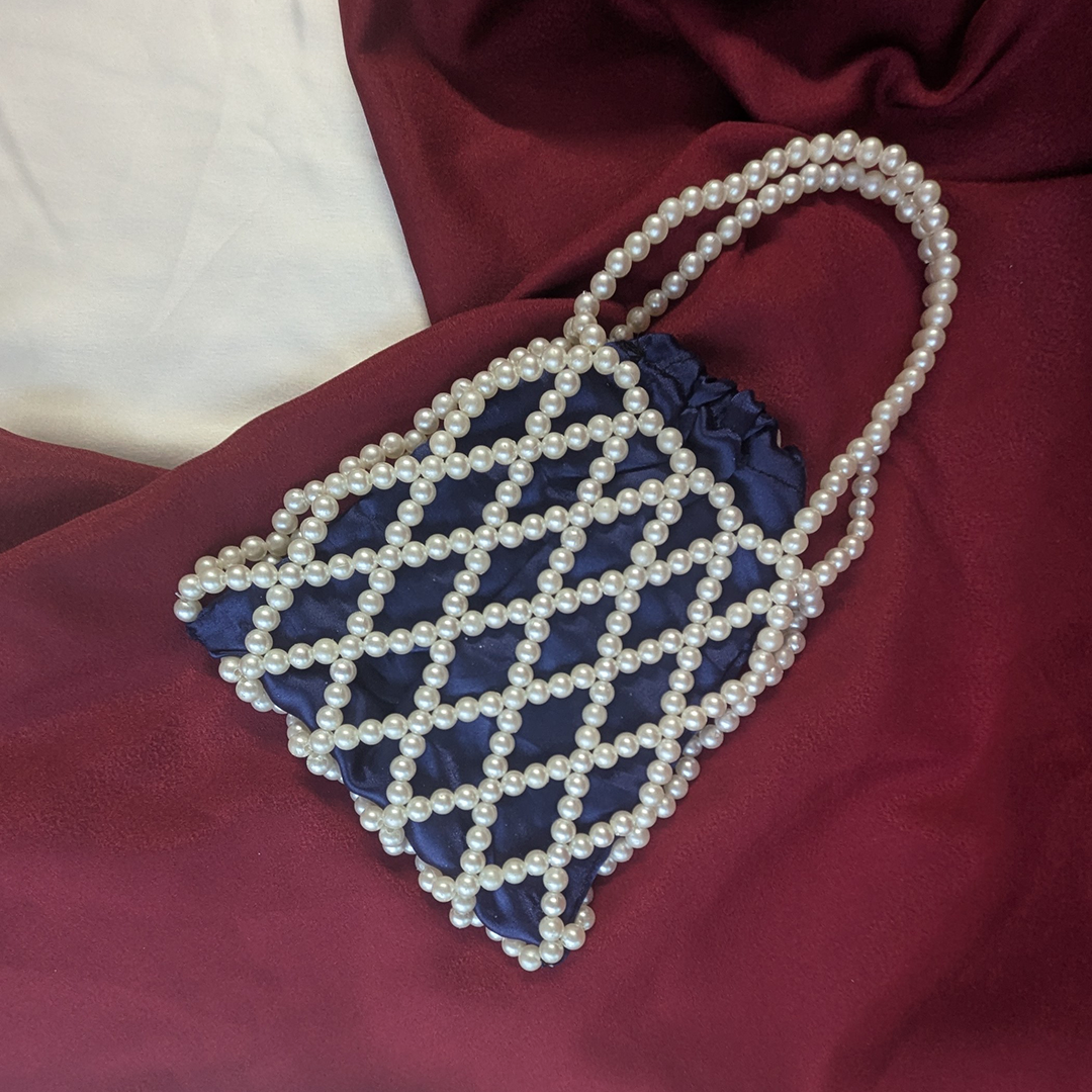 Luxe Pearl Net Potli Bag For Women
