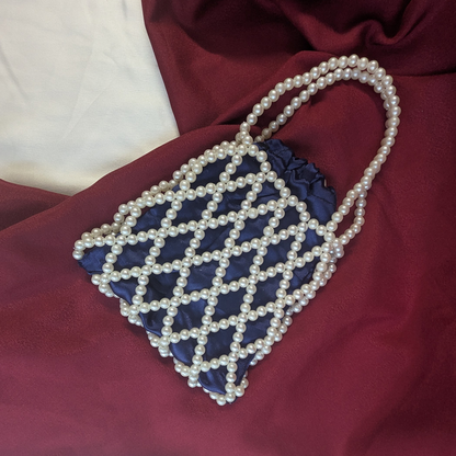 Luxe Pearl Net Potli Bag For Women
