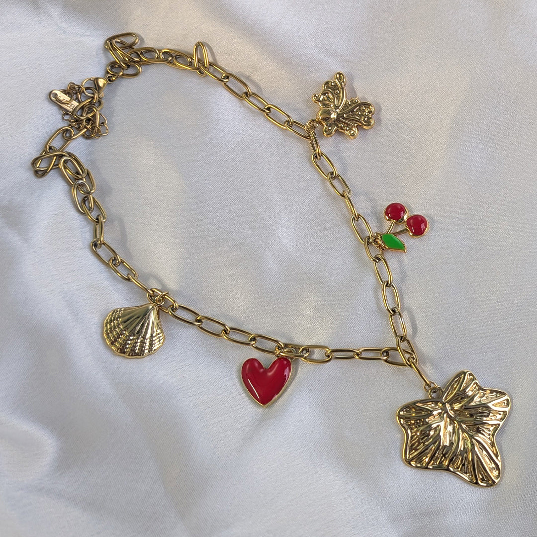 18K Gold Plated Coastal Fantasy Charm Pendant (Anti Tarnish)