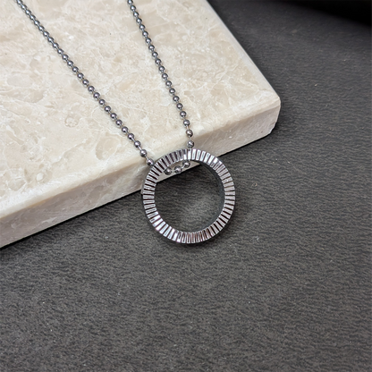 Stylish Fusion Ring Pendant With Beaded Chain for Men & Boys