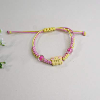 Trending SpongeBob Charm Braided Bracelet with Adjustable Strap