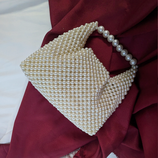 Handcrafted Pearl Beaded Handbag For Women