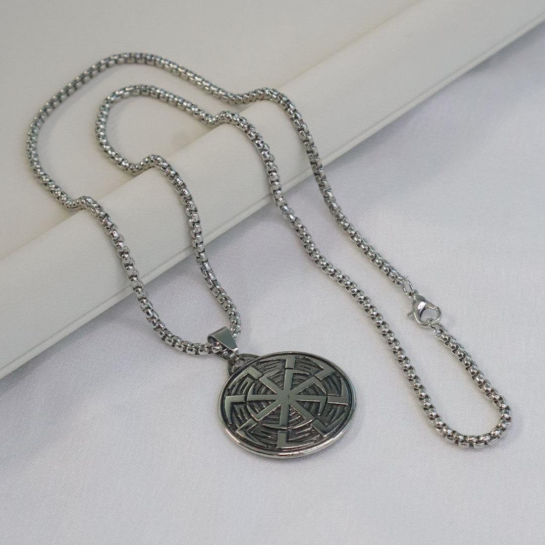 Solar Wheel Pendant for Men