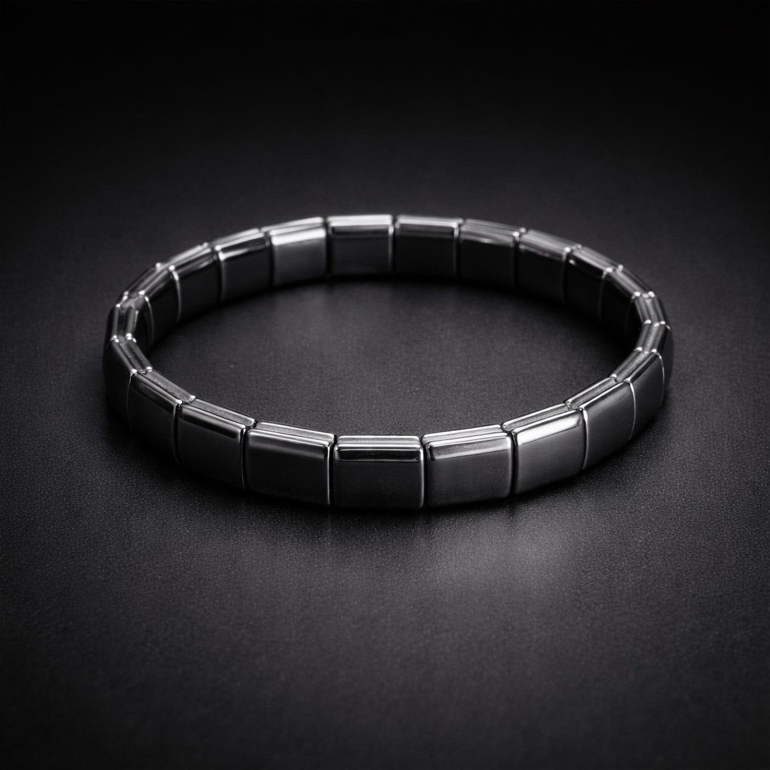 Magnetic Therapy Gun Metal Bracelet for Men & Women