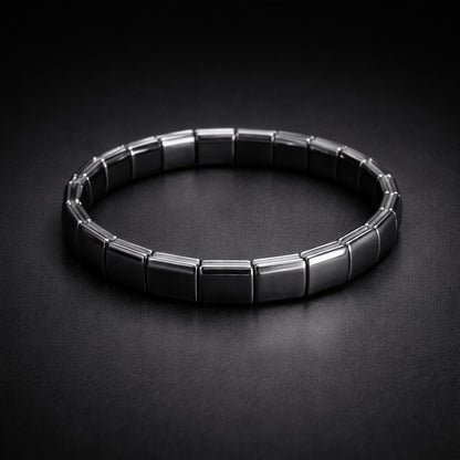 Magnetic Therapy Gun Metal Bracelet for Men & Women