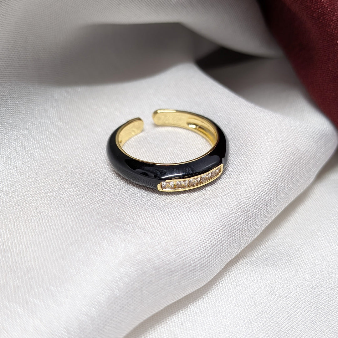 AD Stone Stainless Steel Ring Band for Men & Women