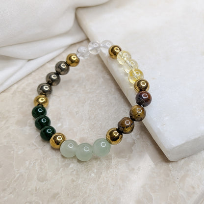 Dhanyog Crystal Beaded Bracelet for Men & Women