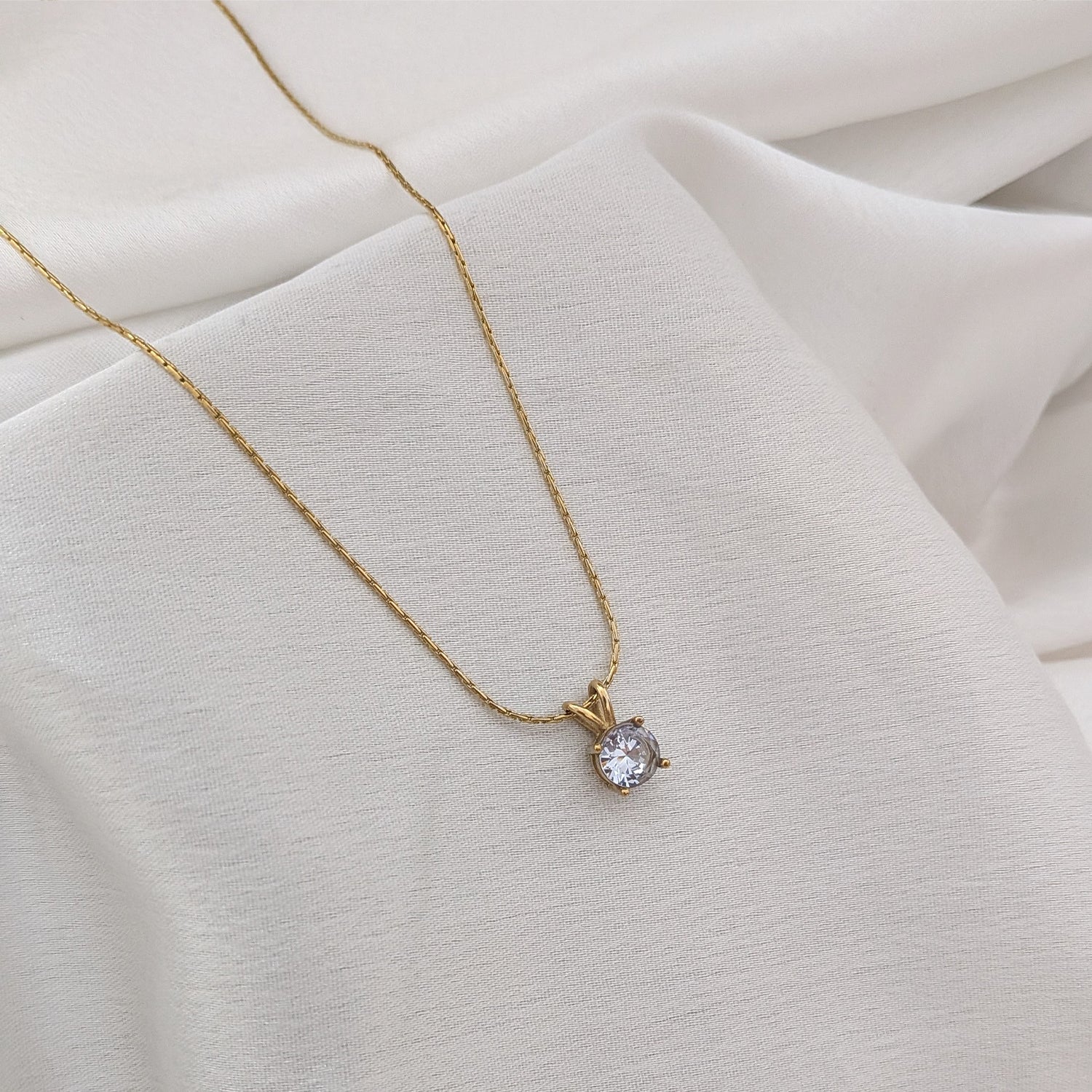 Odeon Solitaire AD Stone Pendant For Girls & women