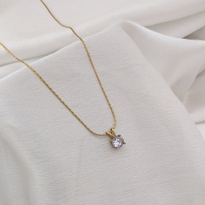 Odeon Solitaire AD Stone Pendant For Girls & women
