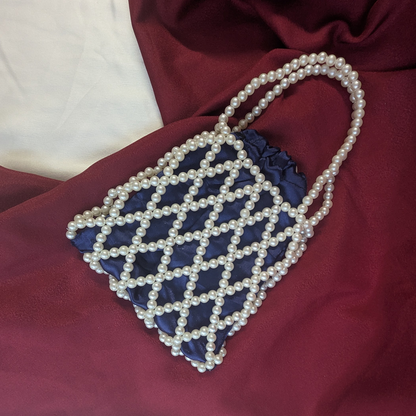 Luxe Pearl Net Potli Bag For Women