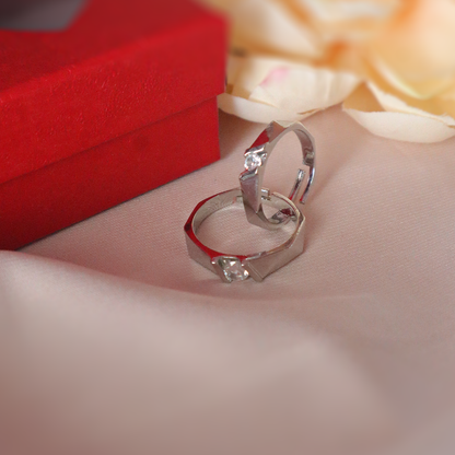 Forever Together Solitaire Couple Rings