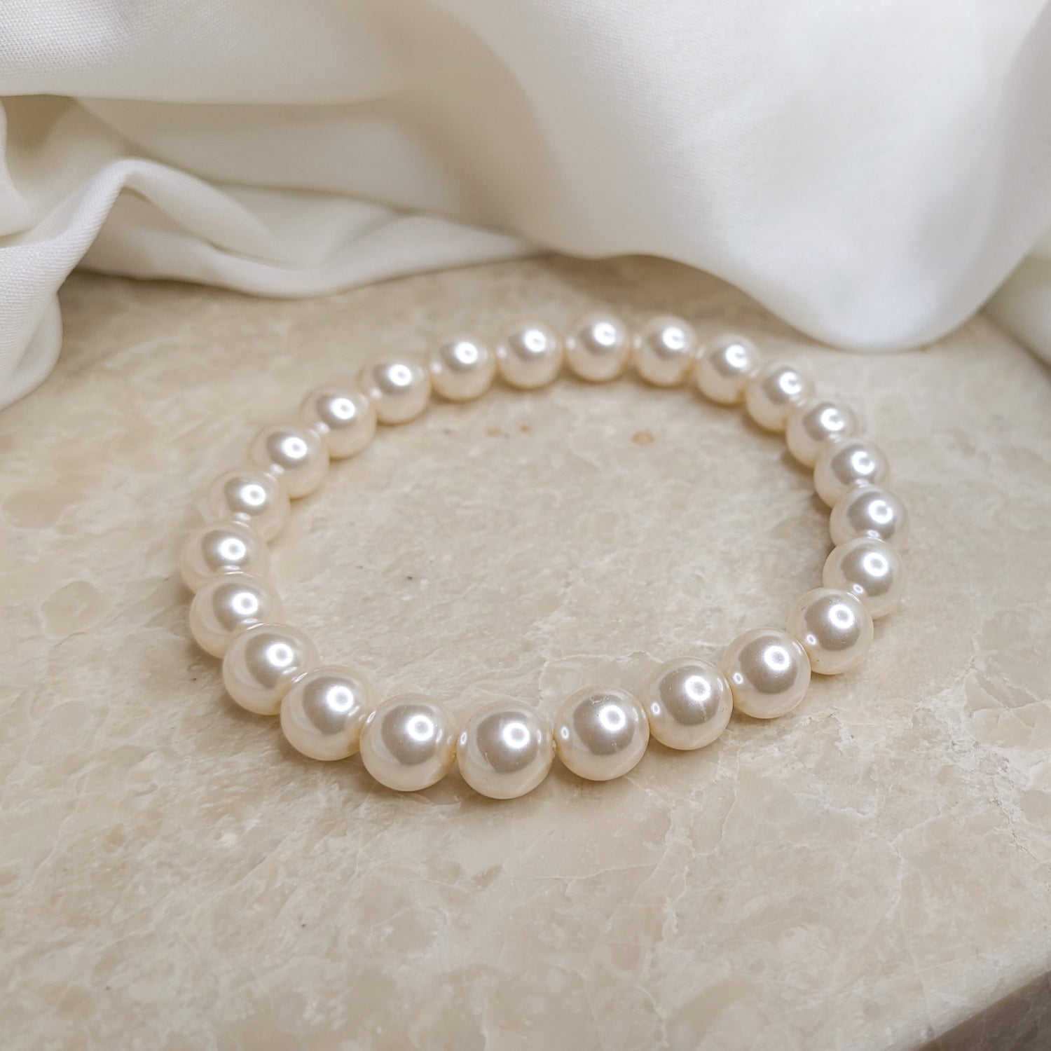Shell Pearl Beaded Bracelet for Girls & Women