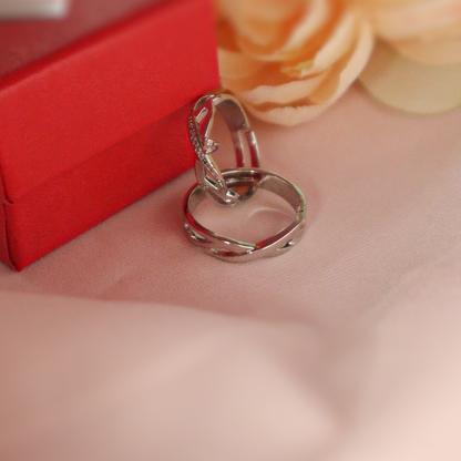 Twilight Sparkle Solitaire Couple Rings