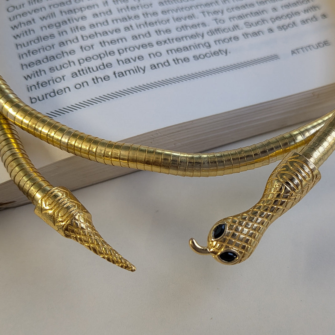 Snake Design Flexible Choker Necklace For Girls & Women