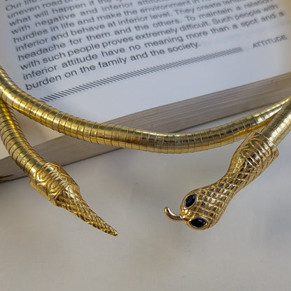 Snake Design Flexible Choker Necklace For Girls & Women