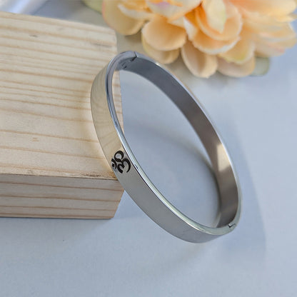 Elegent Bracelet Engraved with OM For Men & Women