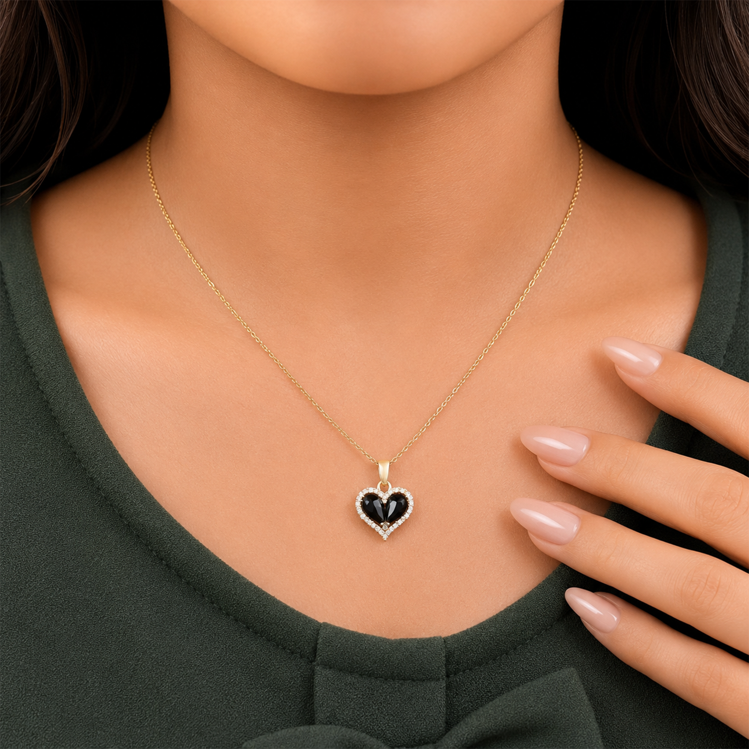 Sparkling Crystal Bee Eye Pendant for Girls & Women's