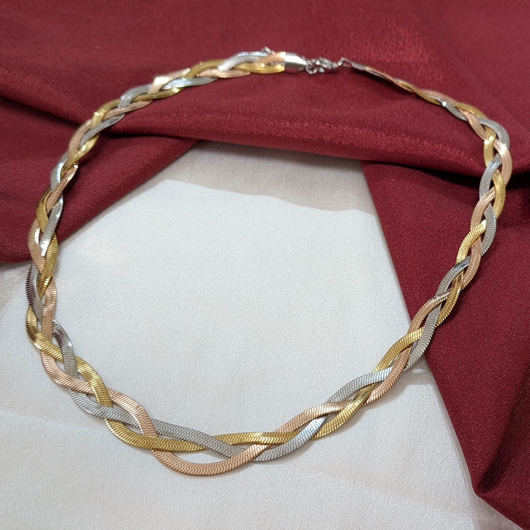 18K Gold Plated Sunlit Braided Chain (Anti Tarnish)