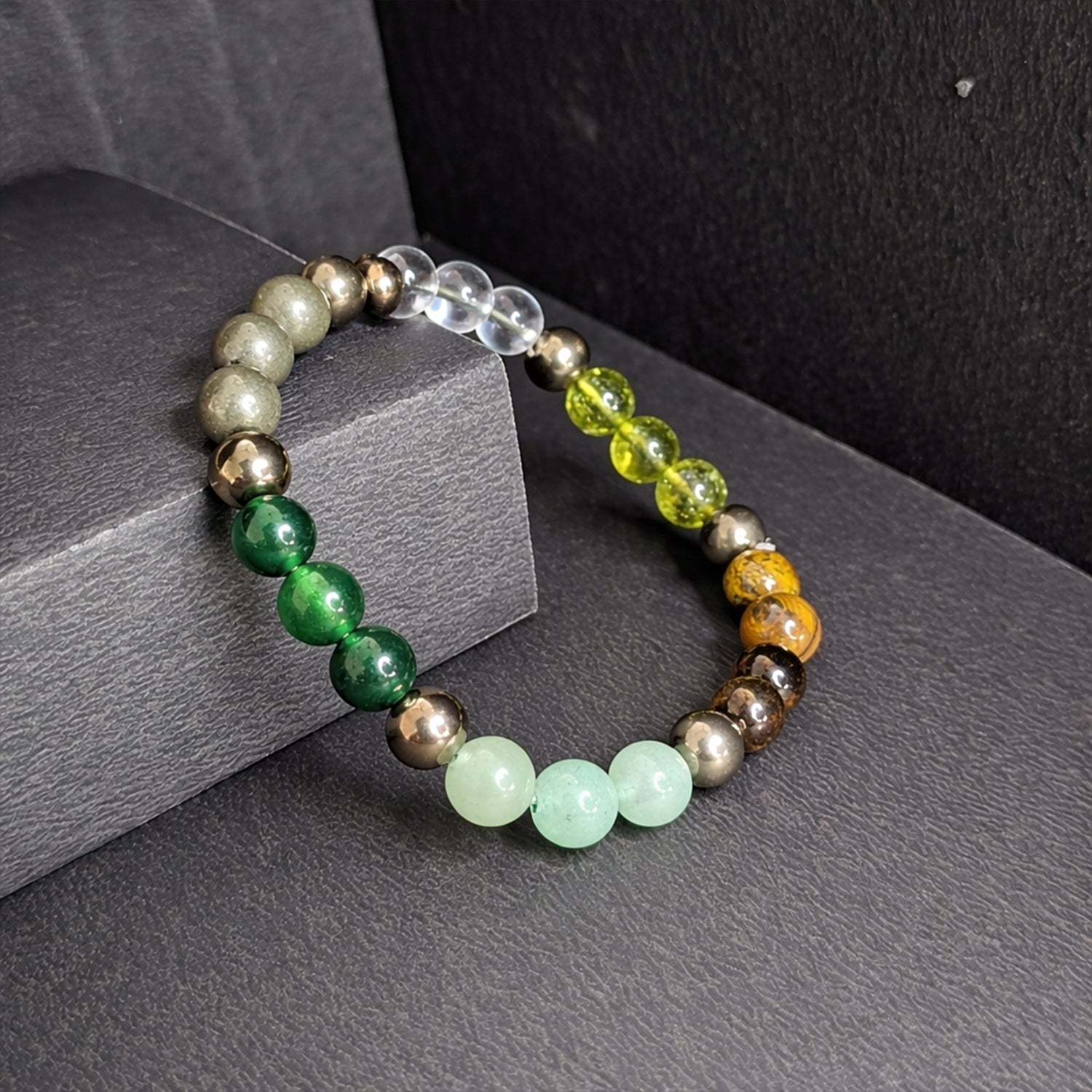 Stylish Money Magnet Multi-Stone Beaded Bracelet for Men & Women