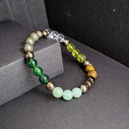 Stylish Money Magnet Multi-Stone Beaded Bracelet for Men & Women