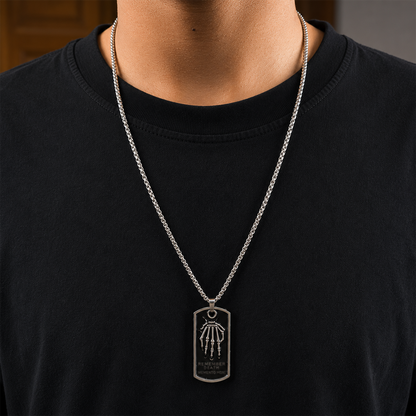 Black Skeleton Hand Design Pendant for Men & Boys