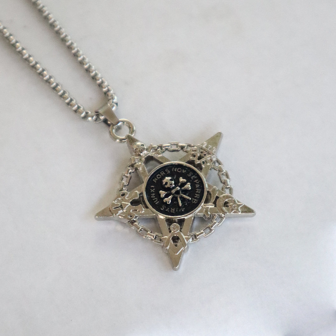 Warrior Star Compass Pendant For Men