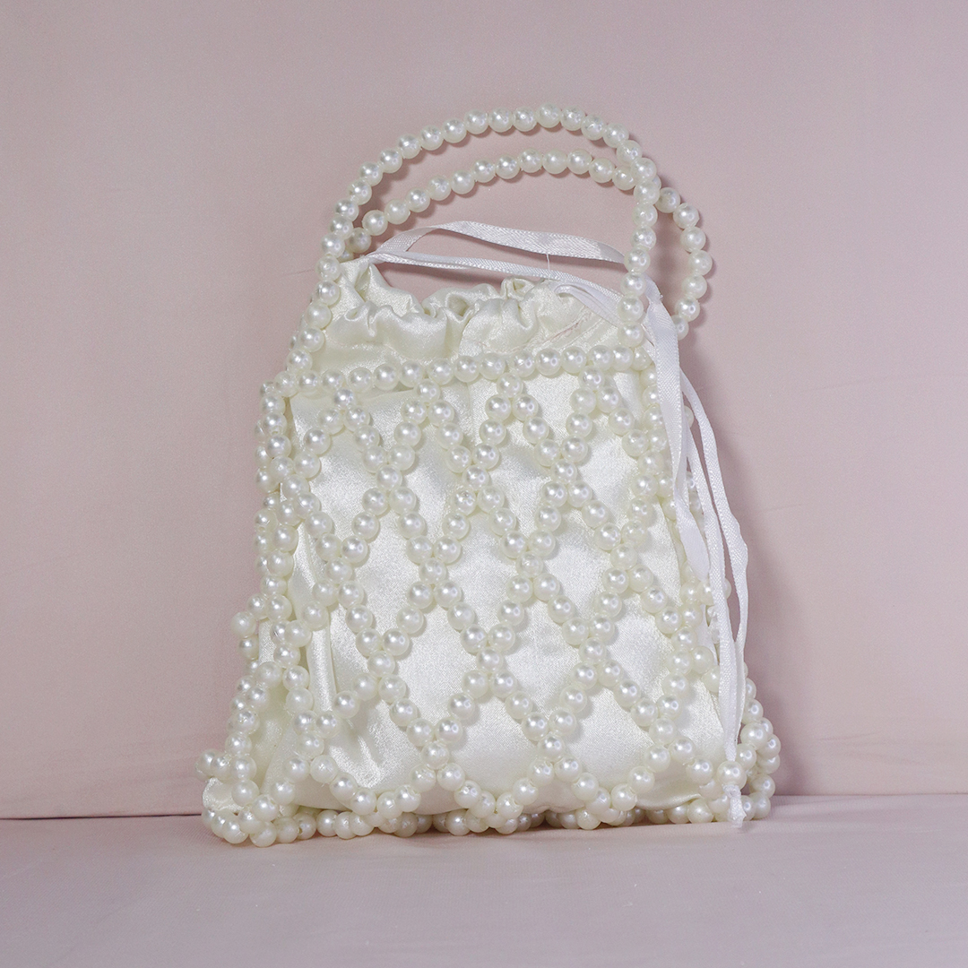 Luxe Pearl Net Potli Bag For Women