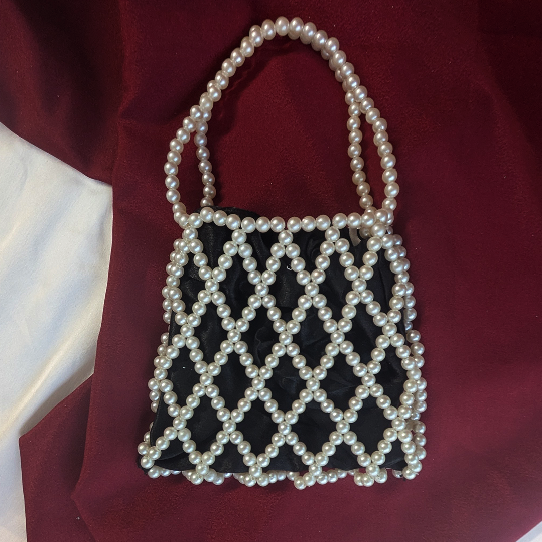 Luxe Pearl Net Potli Bag For Women