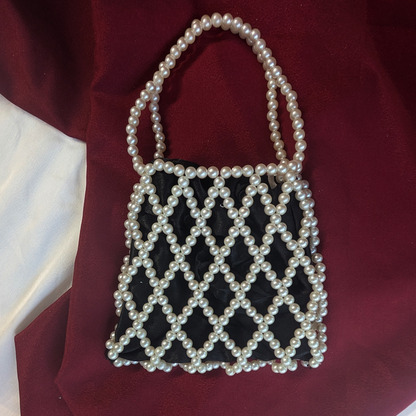Luxe Pearl Net Potli Bag For Women