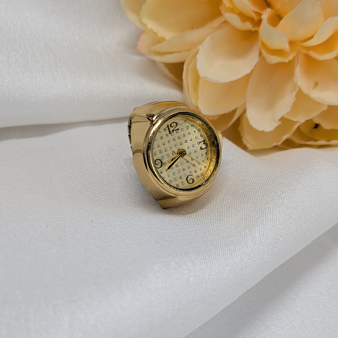 Anti Tarnish Round Stylish Dial Finger Watch for Men & Women