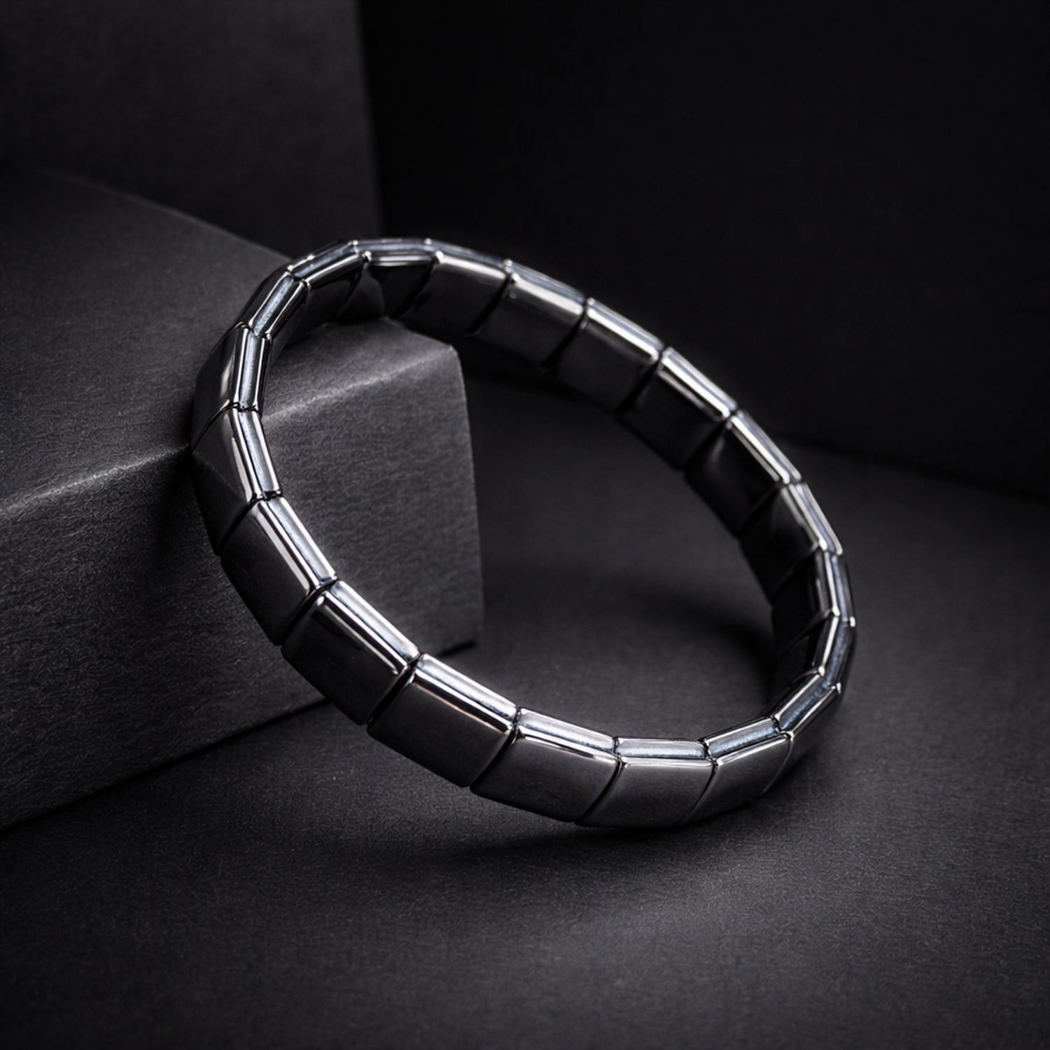 Magnetic Therapy Gun Metal Bracelet for Men & Women