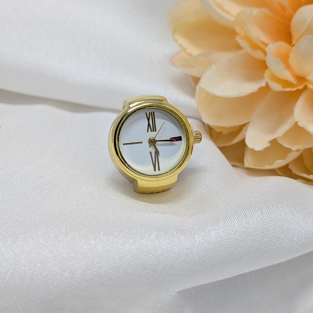 Classic Round Dial Finger Ring Watch for Men & Women
