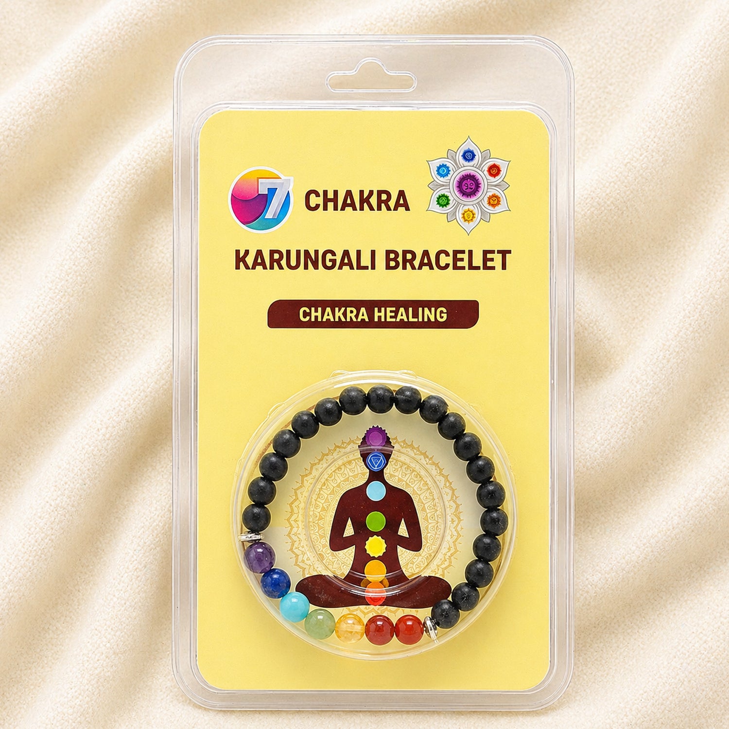 7 Chakra Karungali Bracelet for Men & Women