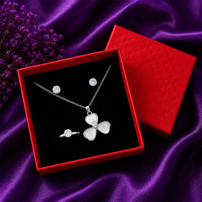 Elegant Crystal-Inspired Butterfly Jewelry Gift Set for Women