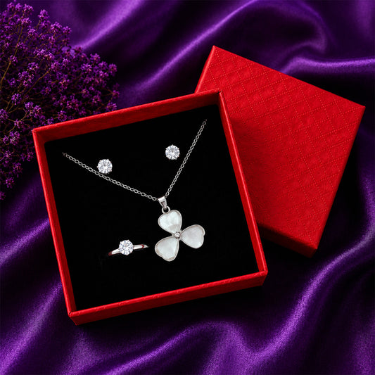 Elegant Crystal-Inspired Butterfly Jewelry Gift Set for Women