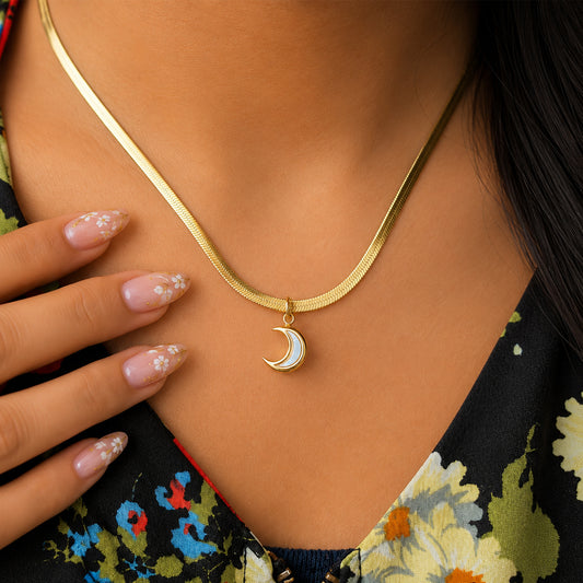 Crescent Moon Pendant For Girls & women