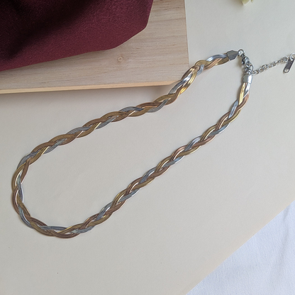 18K Gold Plated Sunlit Braided Chain (Anti Tarnish)