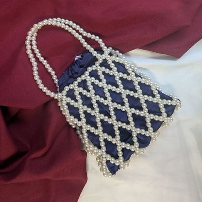Luxe Pearl Net Potli Bag For Women