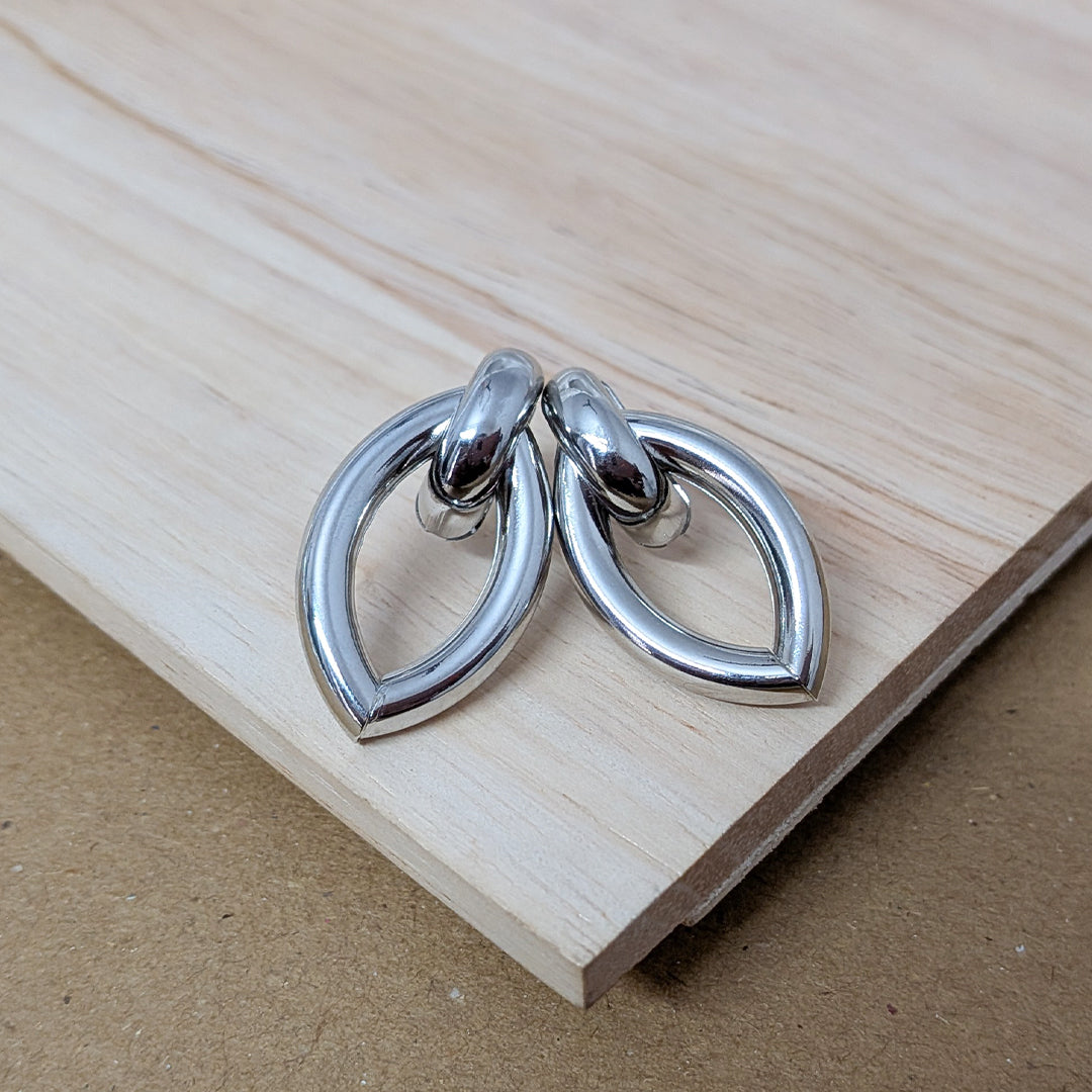 Elegant 5pcs Stainless Steel Unique Earrings Set for Women & Girls
