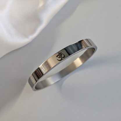 Elegent Bracelet Engraved with OM For Men & Women