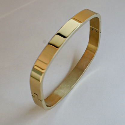18K Gold Plated Modern Square Style Bracelet for Men