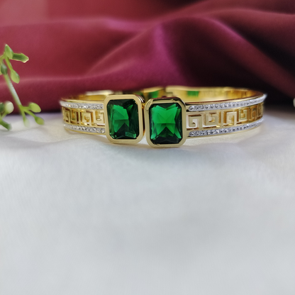 18K Gold Plated Emerald Elegance Bracelet (Anti Tarnish)
