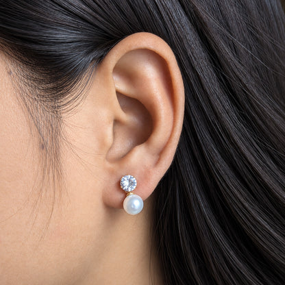 Classic White Pearl Earrings for Girls & Women