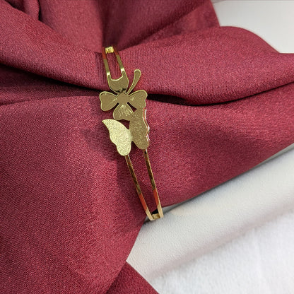 18K Gold Finish Stylish Butterfly Bracelet for Girls & Women