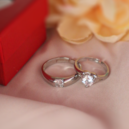 Eternal Bond Solitaire Couple Rings