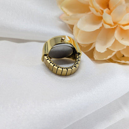 Classic Round Dial Finger Ring Watch for Men & Women