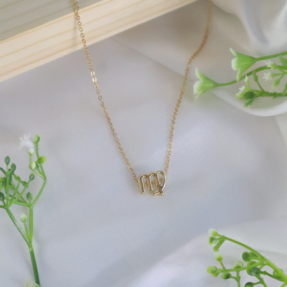 18K Gold Plated Celestial Zodiac Charm Pendant Necklace