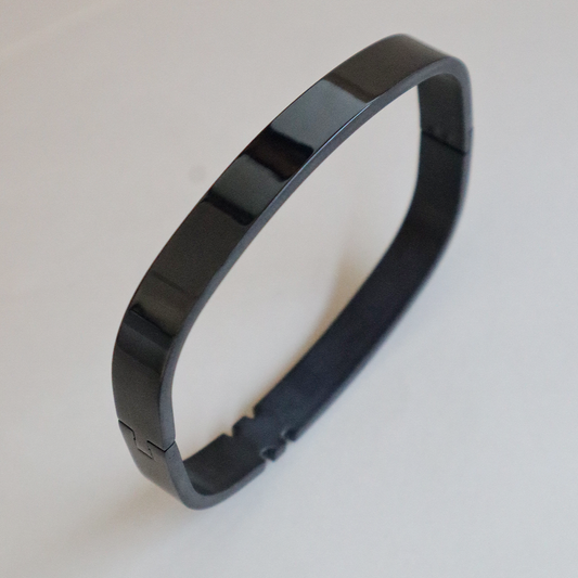 Minimalist Square Cuff Bracelets With Matt Finish For Men