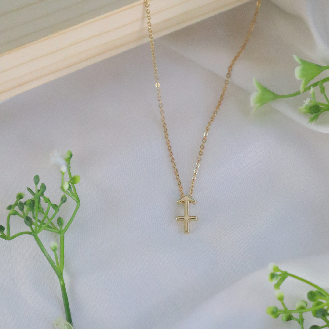 18K Gold Plated Celestial Zodiac Charm Pendant Necklace