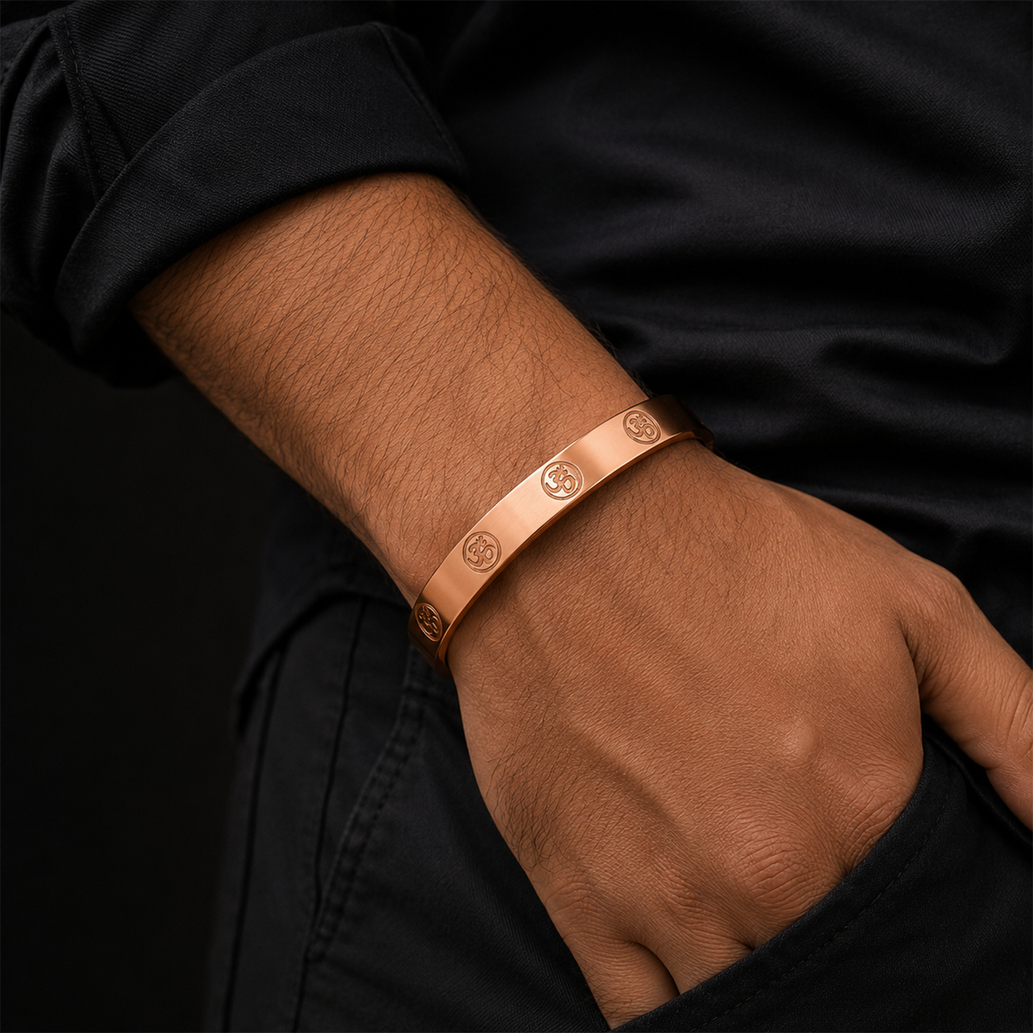 Men’s Bracelet Engraved with OM